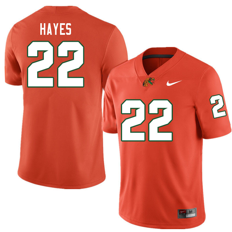 Florida A&M Rattlers #22 Bob Hayes College Football Jerseys,Uniforms-Orange